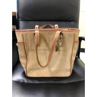 ราคา Coach Suede Leather Tote กระเป๋าcoachหนังกลับสภาพสวยของเเท้ (13918256070)