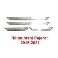 ราคา ปลายเฉียง สคัพเพลท มิตซูบิชิ ปาเจโร สปอร์ต 2015 - 2021 Pajero Sport ชายบันได ประตู คิ้ว กันรอย ขอบประตู 2019 ปาเจโร่ (28523873889)