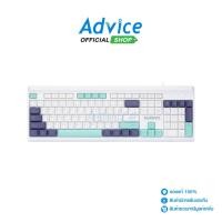 ราคา NUBWO USB KEYBOARD (คีย์บอร์ด) NK44 WHITE/BLUE - A0158369 (25222307673)