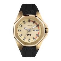 ราคา Timex TW2V57100 UFC PRO นาฬิกาข้อมือผู้ชาย สายซิลิโคน Black/Gold หน้าปัด 44 มม. (23621614384)