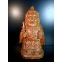 ราคา ไม้แกะสลักท้าวเวสสุวรรณญี่ปุ่น(บิชามงเท็น) 27 cm. (24146684013)
