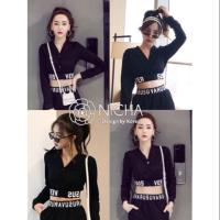 ราคา เสื้อยืดครอปแขนยาวงานป้ายNicha (1548212266)