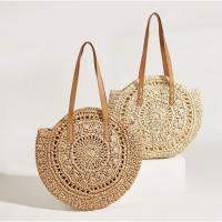 ราคา กระเป๋าสานใหม่ลายถัก Big Round สายหนัง (A50) (2298078573)
