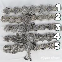 ราคา เข็มขัดสีเงินรมควัน เครื่องประดับ ที่รัดผ้าถุง เข็มขัดไทยๆ (10582086387)