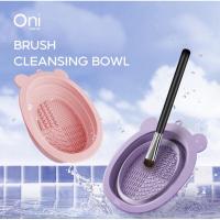 ราคา Oni Brush Cleansing Bowl #Lavender Purple ชามทำความสะอาดแปรงแต่งหน้า สีม่วงลาเวนเดอร์ (25639378686)