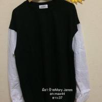 ราคา เสื้อOversizeทูโทนขาวดำ (1124463043)