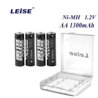 ราคา (4 ก้อน+กล่อง) ถ่านชาร์จ LEISE AA Ni-MH 1300 mAh 1.2 V (3708315314)