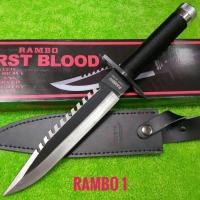 ราคา มีดพก มีดเดินป่า มีดพกใบตาย มีดพกเดินป่า มีดพก RAMBO 1 FIRST BLOOD ใบเลส พร้อมอุปกรณ์ยังชีพ (23036942183)
