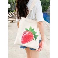 ราคา กระเป๋าผ้า ลายผลไม้ ถุงผ้า แฟชั่น ผ้าแคนวาส (4248496786)