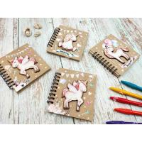 ราคา Triple3 สมุด Patch-wood มินิ Animal ลายยูนิคอร์น (7259223066)