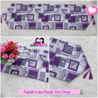 ราคา GUEST TABLE CLOTH / MODERN MINIMALIST RECTANGULAR TABLE CLOTH / LUNA PURPLE TV RUNNER CLOTH (41955788867)