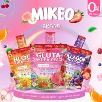 ราคา MIKEO Gluta Collagen Sakura Peach & Mikeo Blood Orange C & Mikeo Collagen Berry Zinc ( 1 ห่อ มี35ซอง ) (41568553234)
