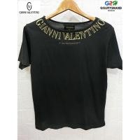 ราคา GIANNI VALENTINO อก38ญ แท้ เสื้อยืดคอกลมแขนสั้นสีดำสปอต (7260473280)