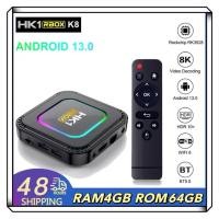 ราคา สุดยอดกล่องแอนดรอยด์รุ่นใหม่ปี 2024 Android TV Box HK1 RBOX K8 แรม4GB/64GB Rockchip ใหม่ RK3528 Android13 WIFI 6 BT5.0 (25866826077)