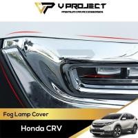 ราคา Honda CR-V RW ไฟตัดหมอก Chrome ฝาครอบไฟตัดหมอกด้านหน้าฝาครอบ Trim CRV 2017-2023 5th G5 อุปกรณ์เสริม V โครงการ (27440476232)