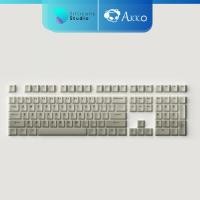 ราคา คีย์แคป AKKO Warm Gray Keycap Cherry profile 132 ปุ่ม PBT Double shot keycaps (23384338940)
