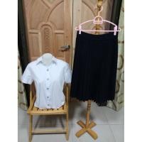 ราคา มือสอง เสื้อนักศึกษาหญิง กระโปรงนักศึกษา กระโปรงพลีทนักศึกษา ชุดนักศึกษา มือสอง(ไม่ได้แถมกระดุมเหล็ก) ( สภาพดี) (6237919930)