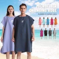 ราคา Mutao ผ้าขนหนูเสื้อคลุมแบบคลุมตัว Unisex, ผ้าไมโครไฟเบอร์ สําหรับนักเล่นเซิร์ฟ ว่ายน้ํา ดําน้ํา หรือชายหาด (44905903908)