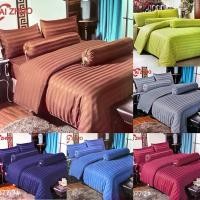ราคา ชุดผ้าปูที่นอนสีพื้นลายริ้ว(ไม่มีผ้านวม)งานโรงแรมผ้านุ่มนิ่มเย็นๆ 1ชุดมี5ชิ้น สินค้ามีพร้อมส่งค่ะ (29363840727)