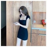ราคา เดรสไหมพรมเปิดอก เข้ารูป (3022480238)
