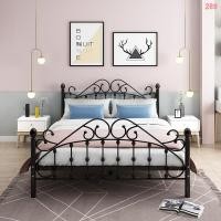 ราคา European light luxury iron bed double 1.8m children princess single person 1.5m frame modern minimalist (40327327009)