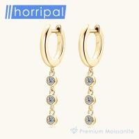 ราคา Long Tassels Moissanite Drop Earrings GRA Certified 2.5mm D VVS1 Round Cut Diamond 925 Sterling Silver Dainty Earrings f (47350067963)