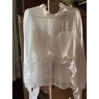 ราคา เสื้อเชิ้ตสีขาวซีทรู (7452073323)