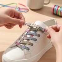 ราคา เชือกรองเท้าแบบไม่ผูกประดับไข่มุก หัวเข็มขัดประดับเพชร สีเงาสดใส สําหรับรองเท้าผ้าใบและรองเท้ากีฬา (53053953986)