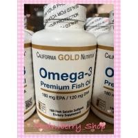 ราคา พร้อมส่ง !!! California Gold Nutrition, Omega-3 Premium Fish Oil, 180 EPA / 120 DHA, 100 Fish Gelatin Softgels (10795961584)