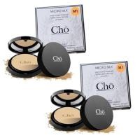 ราคา CHO12 แป้ง Cho แป้งโช (สี M1) แป้งไมโครซิลค์ SPF 15 PA ++ 12 g. ( 2 ตลับ ) (277013472)