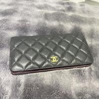 ราคา กระเป๋าสตางค์ chanel มือสองหนังแท้ (43607566327)