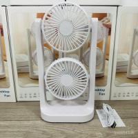 ราคา พัดลมพัดลมพัดลมหมุนเวียน24กลางแจ้งDouble-Headed Air USB Double-Layer Cross-Mirrorพัดลมสไตล์ใหม่พัดลมตั้งโต๊ะลมสูงYDK (56604467055)