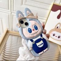 ราคา กางเกงยีนส์สีน้ําเงินสามมิติสีเทา Labubu 17 เคสโทรศัพท์ 15 Apple 16/14 ซิลิโคน 1312 หญิง 11 (48405783707)