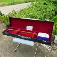 ราคา ซามิเซง Shamisen ไม้ Rosewood มือสองจากญี่ปุ่น หนังสังเคราะห์ (27738354852)