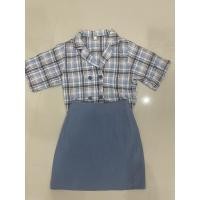 ราคา Used ชุดเซ็ทลายสก๊อตสีฟ้า (21365215444)