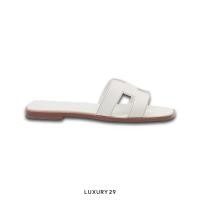 ราคา Hermes Oran Sandal Blanc (24811273219)