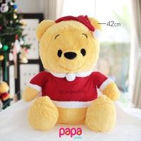 ราคา หมีพูห์ หมีพู ตุ๊กตาหมีพู ตุ๊กตาหมีพูห์ ตุ๊กตาหมี มือ1 ของแท้จากญี่ปุ่น Winnie the Pooh Christmas Papadolls (8008969814)
