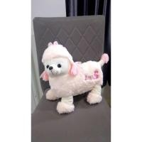 ราคา ตุ๊กตาหมาพุดเดิ้ล Poodle Lady Dog. -Be mime สีชมพูขาว ขนาด14นิ้ว (24260274170)