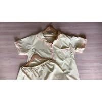 ราคา ชุดนอนผ้าไหมอิตาลีสีพื้น เสื้อ+กางเกง สีเหลือง (4646434474)