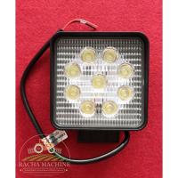 ราคา ไฟสปอตไลท์ แสงขาว LED Floodlight 27W รูปทรงสี่เหลี่ยม ขนาด กว้าง 4 นิ้ว x หนา 3.2 เซนติเมตร (4786490892)