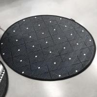 ราคา PDM เสื่อกลมอเนกประสงค์ ลาย Ease (Round) Black-White 120x120 cm. (7917265543)