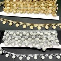 ราคา สังวาลย์/เพชรเส้นคัดเกรดดีสีสดสวยราคาต่อ1หลาสีเงิน/ทอง/อุปกรณ์ตกแต่ง สังวาลย์ดอกไม้ DIY ชุดไทย เหรียญโปรยทาน (27074771415)