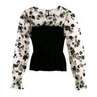 ราคา พร้อม​ส่ง!! เสื้อกำมะหยี่​ แขนยาว​ ซีทรู​ สุดน่ารัก​ เซ็กซี่​ ​ (24580153310)