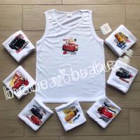 ราคา เสื้อกล้าม เด็กผู้ชาย งานลิขสิทธิ์ ลาย ดิ รถแข่งคาร์ แมคควีน Car McQueen Cars M-XXL อก 24-34 นิ้ว (8414721881)