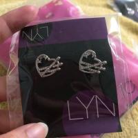 ราคา ต่างหูLynแท้100% ปี2012 ลายหัวใจ (2213667401)