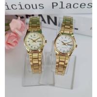 ราคา นาฬิกา Casioแท้ รุ่น LTP-V006G-9B และ LTP-V006G-7B นาฬิกาข้อมือผู้หญิง สายสเตนเลสสีทอง - ของแท้ 100% ประกันสินค้า 1 ปี (16606665393)