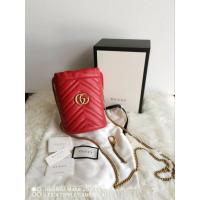 ราคา Sold‼️Gucci marmont bucket in redสภาพสวยงาม มือสอง ของแท้‼️ (26451121906)