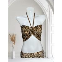 ราคา เสื้อเกาะอกลายเสือแต่งรูดหน้าผ้ายืดITY (29074574190)