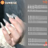 ราคา SUNRISE แซนด์วิชแบบฟอร์ม, รูปโลงศพ รูปอัลมอนด์รูปเล็บปลอมสองด้าน, ร้อนบางเฉียบ No-Trace Extension เล็บเคล็ดลับ DIY (41277082009)