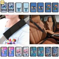 ราคา Stitch 2 ชิ้นรถที่นั่งเข็มขัดไหล่ Pad เข็มขัดนิรภัยสีดํา Neoprene ความปลอดภัยอัตโนมัติเข็มขัดไหล่ป้องกัน (54555414609)